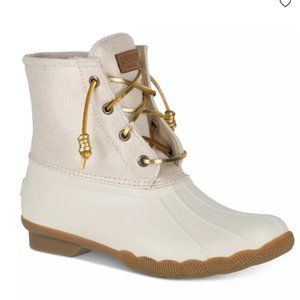Sperry Sparkle Oat/gold Boots